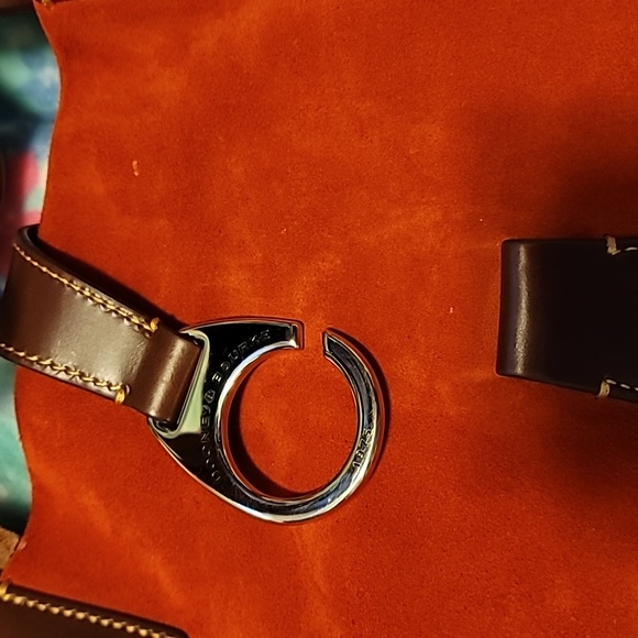 Dooney and Bourke Red Suede Bag - Picture 8 of 17